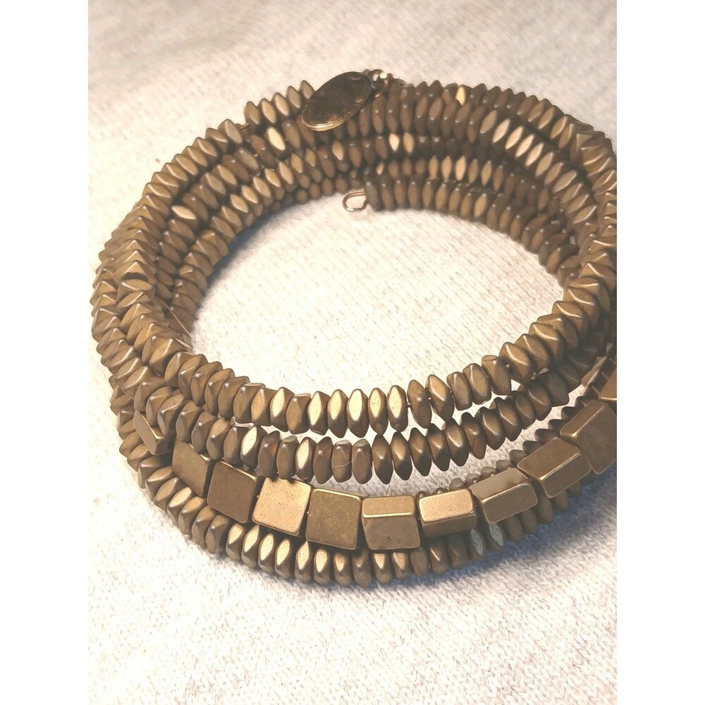 David Aubrey hematite Wrap bracelet